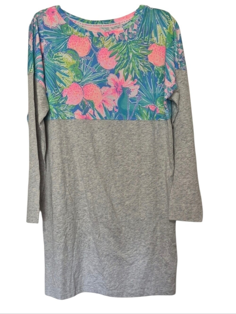 Lilly Pulitzer Finn Dress Swizzle In Colorblock Long Sleeve Size M NWT